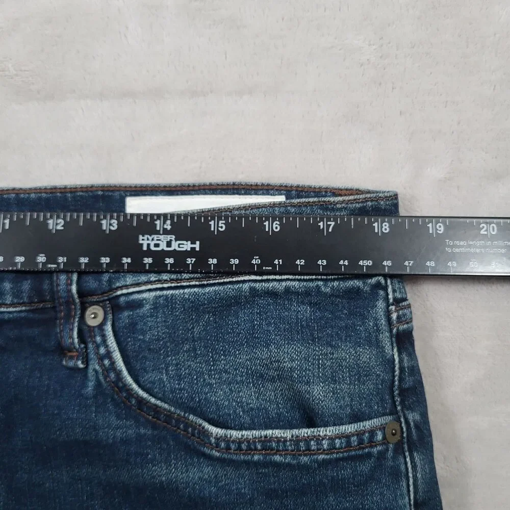 Rag & Bone Fit 2 Slim Mens Jeans 36x32 Cole Wash Dark Blue Stretch Denim Pants